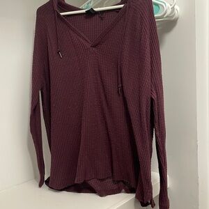 Out From Under Urban Outfitters Waffle Hooded Top